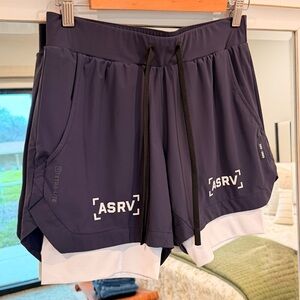 ASRV 4” athletic shorts with 7” liner shorts